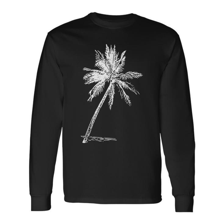 パームビーチウェア サーフィンウェア アロハ レトロ パームツリー 長袖Tシャツ