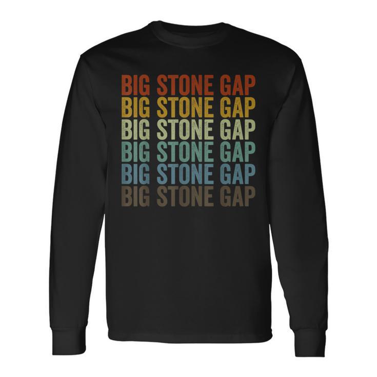 ビッグ・ストーン・ギャップ・シティ・レトロ 長袖Tシャツ