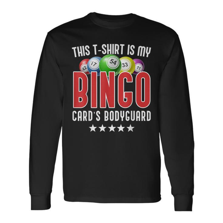 ビンゴカード ボディガード アクセサリー ビンゴ 長袖Tシャツ
