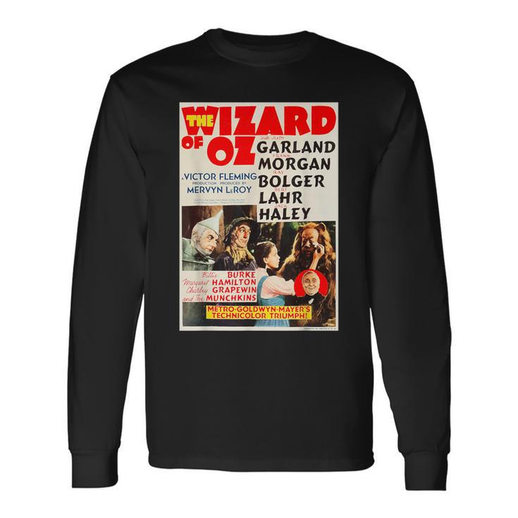 ビンテージオズの魔法使いポスター 長袖Tシャツ