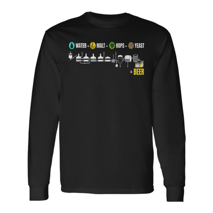 ビール醸造iクラフトビール醸造所自家醸造おかしい 長袖Tシャツ