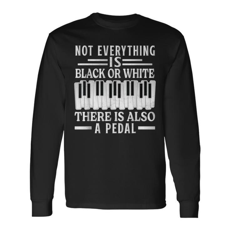 ピアノ奏者 ピアニスト クラシック音楽愛好家の衣装 長袖Tシャツ