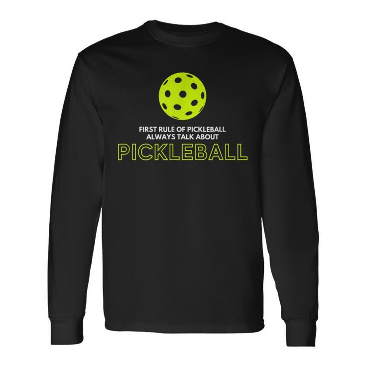 ピックルボール第一ルール 長袖Tシャツ