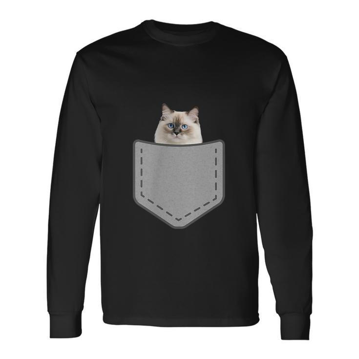 ファニーラグドール猫 長袖Tシャツ