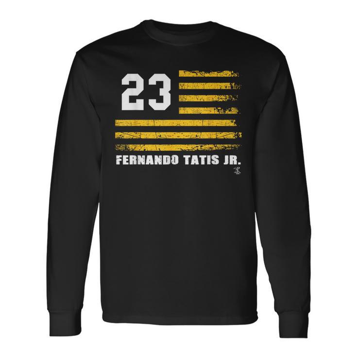 フェルナンド・タティスjrヴィンテージフラッグゲームデー 長袖Tシャツ