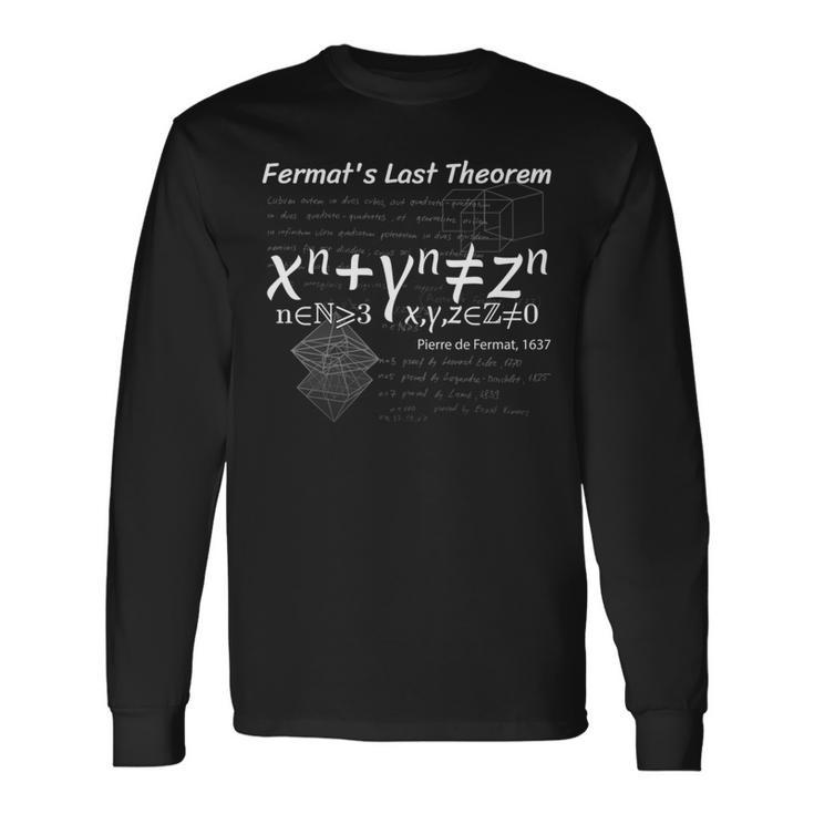 フェルマーの最終定理による設計 長袖tシャツ 長袖Tシャツ