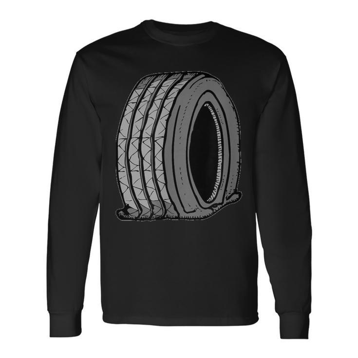 フラットタイヤ 長袖Tシャツ