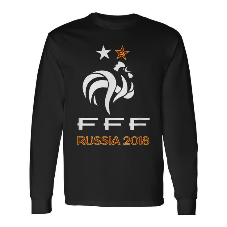フランスのフットボールチームを祝福しましょう。 長袖Tシャツ