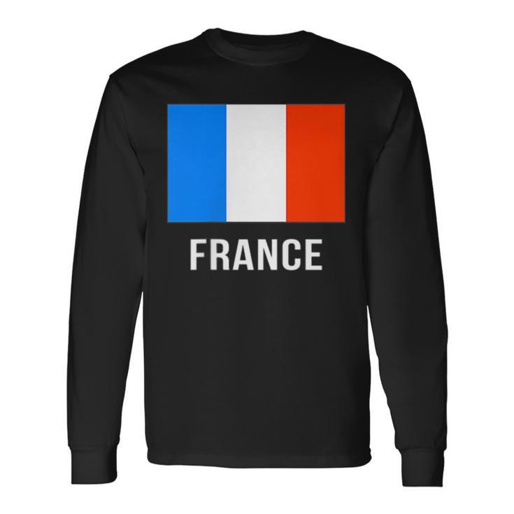 フランス国旗シャツ 長袖Tシャツ