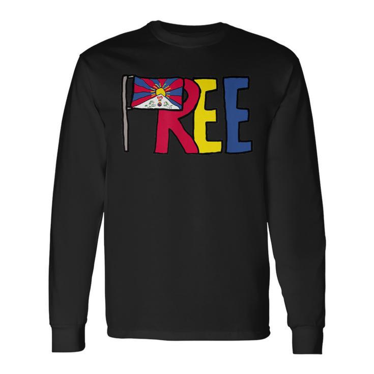 フリーチベット 長袖Tシャツ