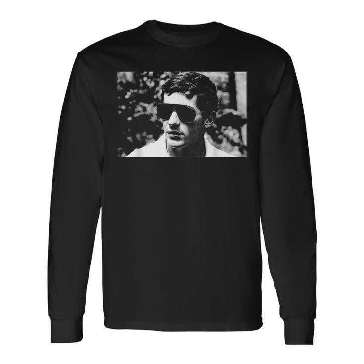 ブラジルのレーシングドライバー アイルトン・セナ 1985 長袖Tシャツ