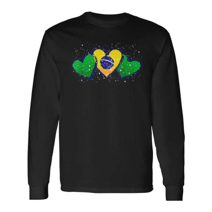 ブラジル独立記念日 ブラジル誕生 国旗 愛 ブラジル 長袖Tシャツ