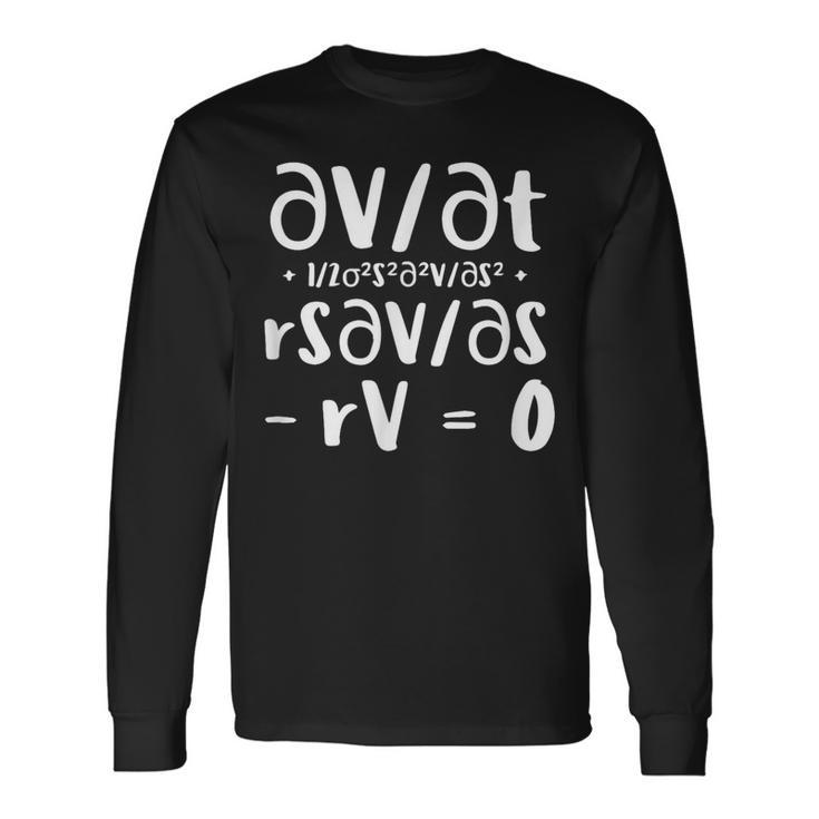 ブラックショールズ方程式 長袖Tシャツ