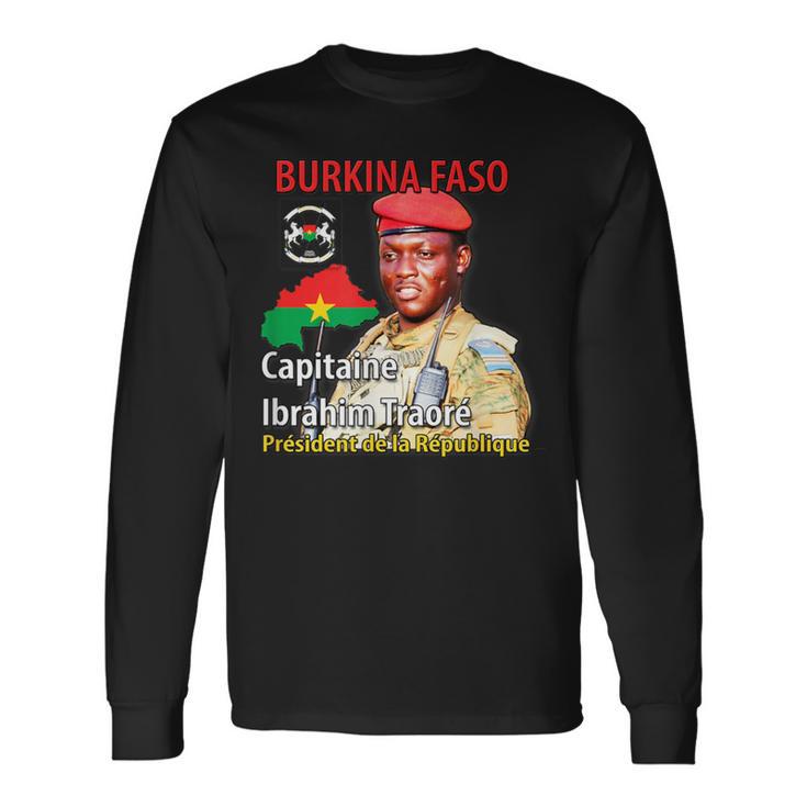 ブルキナファソ キャプテンイブラヒム・トラオレ 大統領 長袖Tシャツ