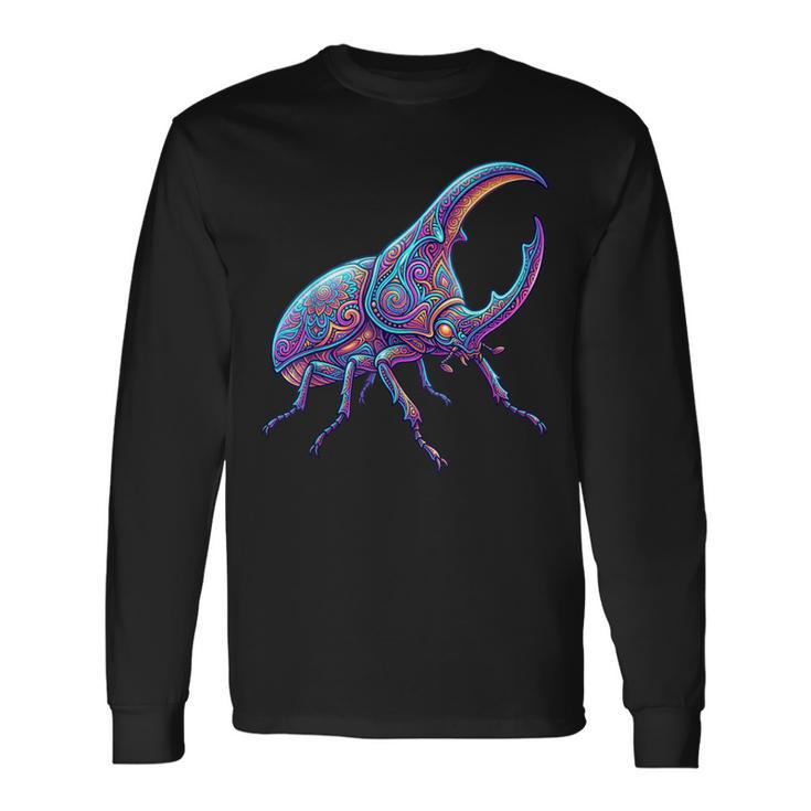 ヘラクレス カブトムシ 昆虫愛好家 昆虫学 カブトムシ 恋人 長袖Tシャツ