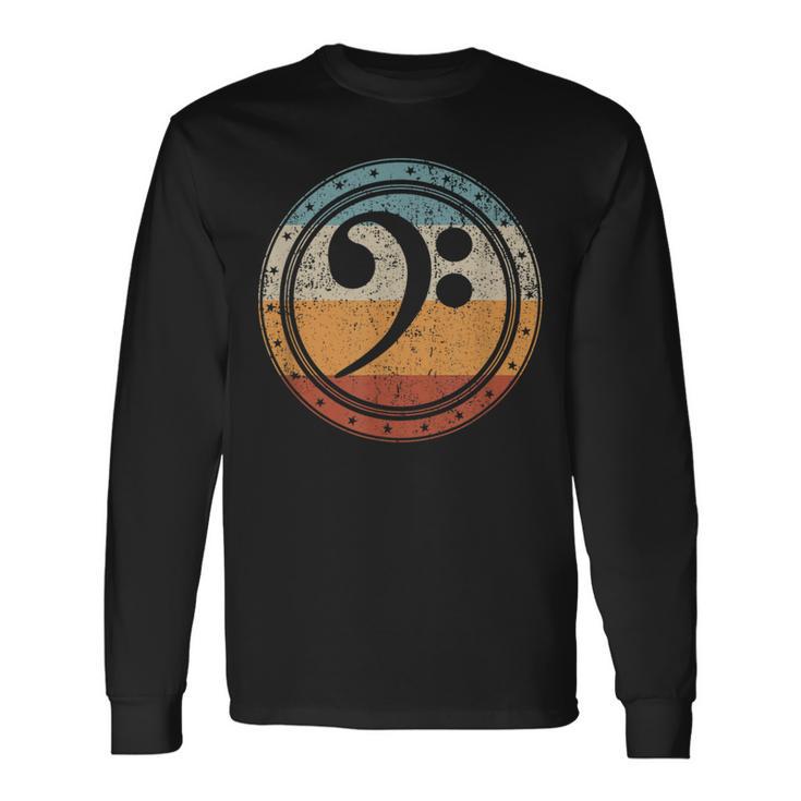 ヘ音記号 Bass Clef Bassoholic ベースギタープレーヤーのベーシストのコレクターのためのギフトbass 長袖Tシャツ
