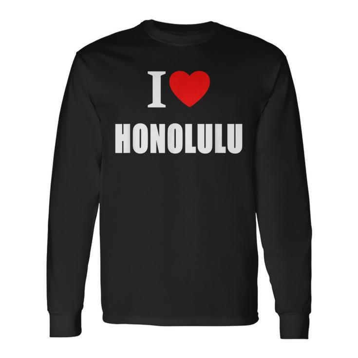 ホノルル お土産 思い出 長袖Tシャツ