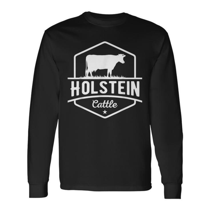 ホルスタイン牛-農家向けホルスタイン牛 長袖Tシャツ