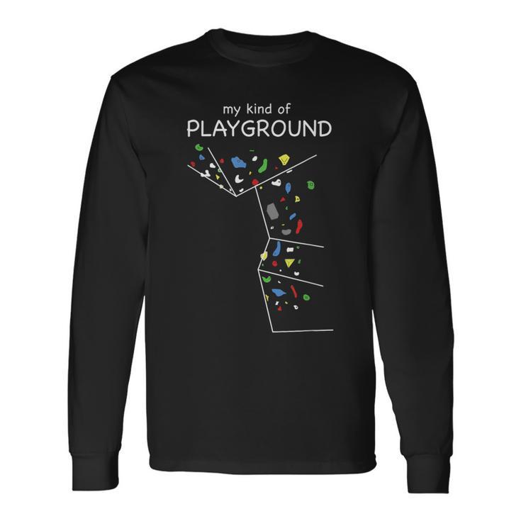 ボルダリングとクライミング 長袖Tシャツ