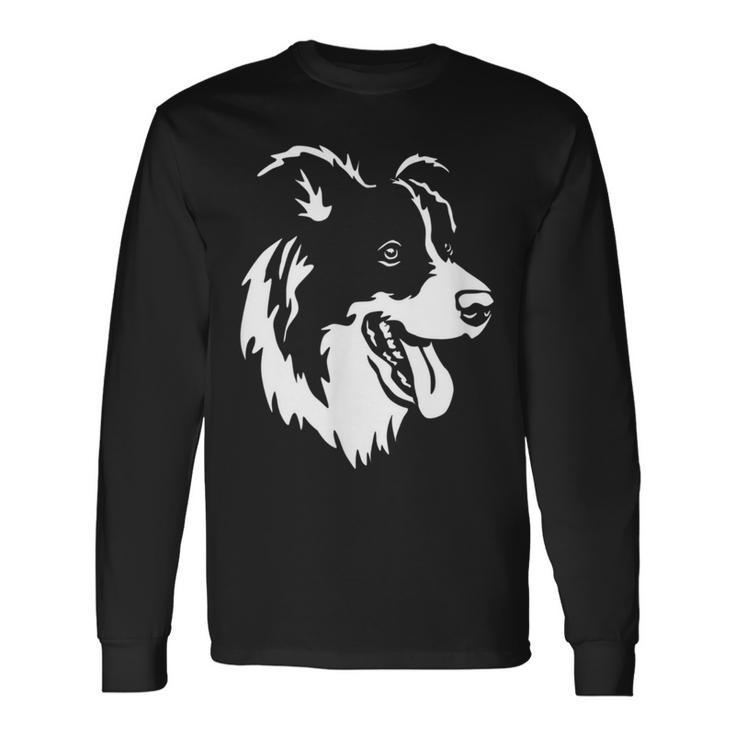ボーダーコリー 犬 いぬ ボーダーコリー グッズ 長袖Tシャツ
