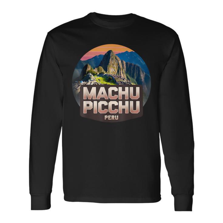 マチュピチュ ペルー土産 記念品 誇り高きペルー人 長袖Tシャツ