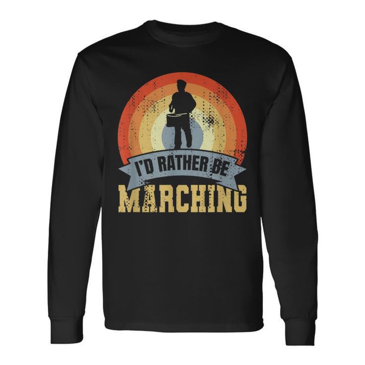 マーチングクォーツドラム ラバー スネアドラム 長袖Tシャツ