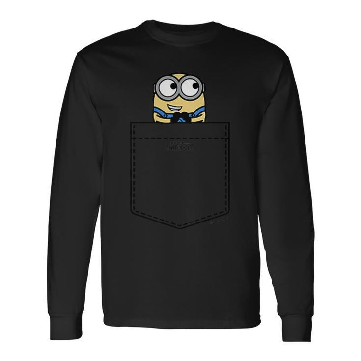 ミニオンズ ボブ イタズラスマイル ポケットヒット 長袖Tシャツ