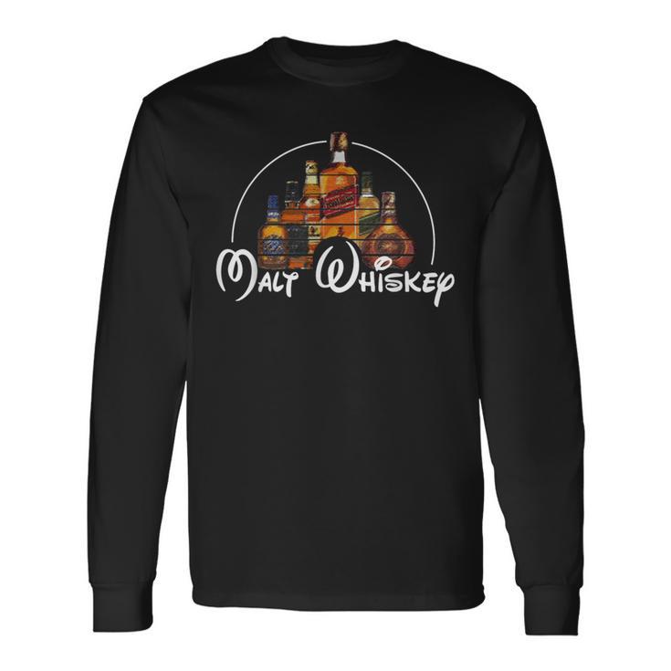 モルトウイスキーシャツ ファンシャツ ウィスキーパロディ 長袖Tシャツ