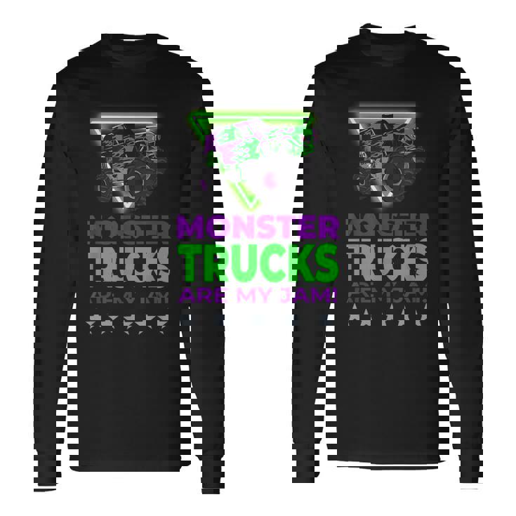 モンスタートラックは私のジャムです 長袖Tシャツ ギフトのアイデア