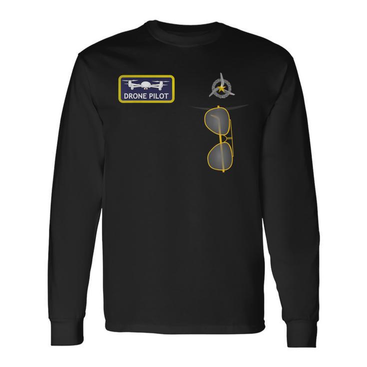 ユニフォームパイロット・ド・ドローン 長袖Tシャツ