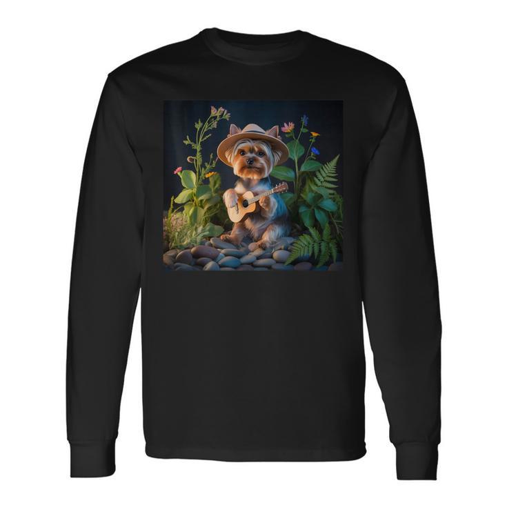 ヨーキー 犬 ヨーキー 物事 遊ぶ ビンゴ ヨーキー スタッフ ヨーキー 長袖Tシャツ