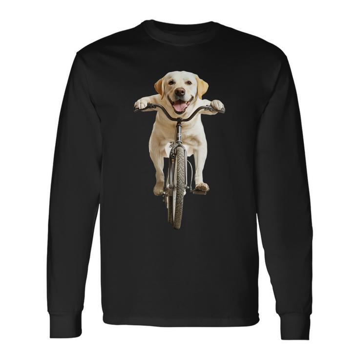 ラブラドールレトリバー サイクリング 長袖Tシャツ