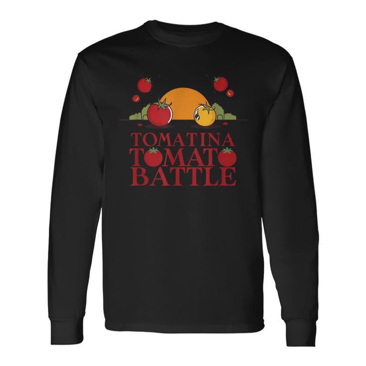 ラ・トマティーナ トマトバトルフェスティバル 長袖Tシャツ