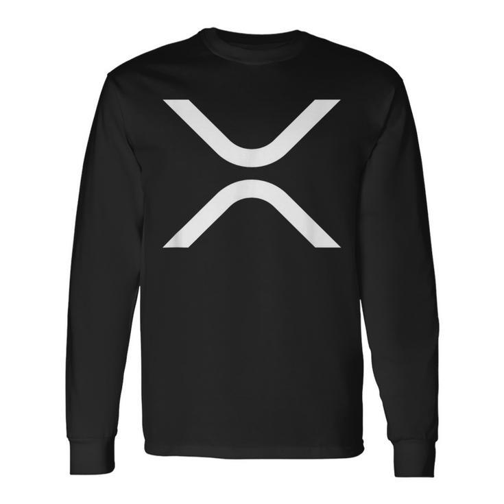 リップル Xrp コイン 月 Xrp 陸軍 暗号通貨 Xrp 長袖Tシャツ