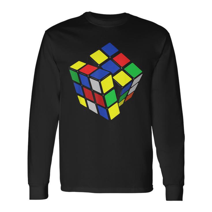 ルービックキューブ。 長袖Tシャツ