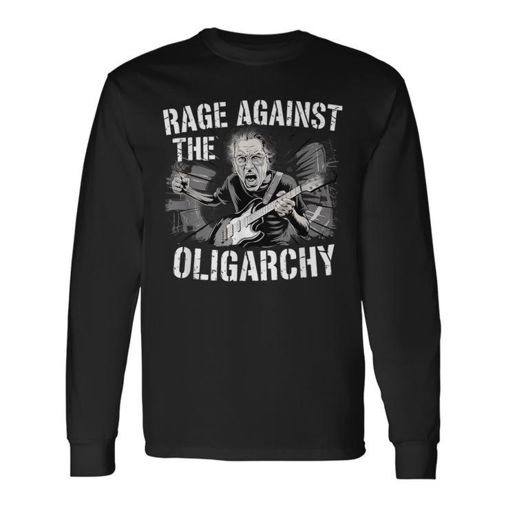 レイジ・アゲインスト・オリガーキー・バーニー・サンダースが抗議レジストと戦う 長袖Tシャツ
