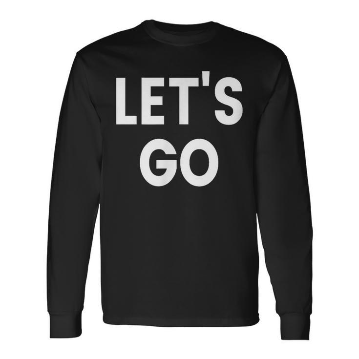レッツ・ゴー 長袖Tシャツ