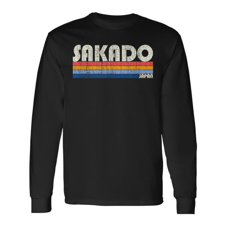 レトロ ヴィンテージ 70S 80S スタイル 坂戸 日本 長袖Tシャツ