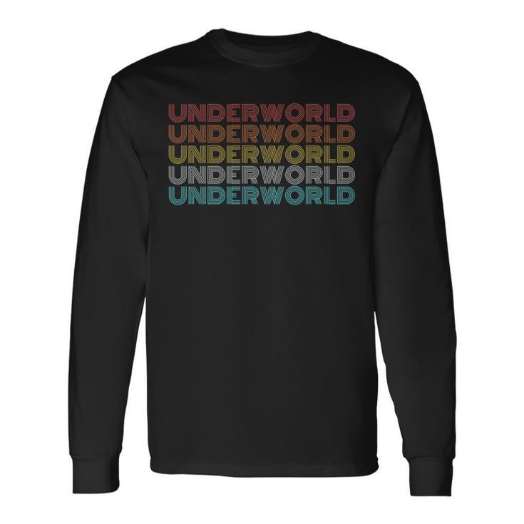 レトロ ヴィンテージ アンダーワールド 長袖tシャツ 長袖Tシャツ