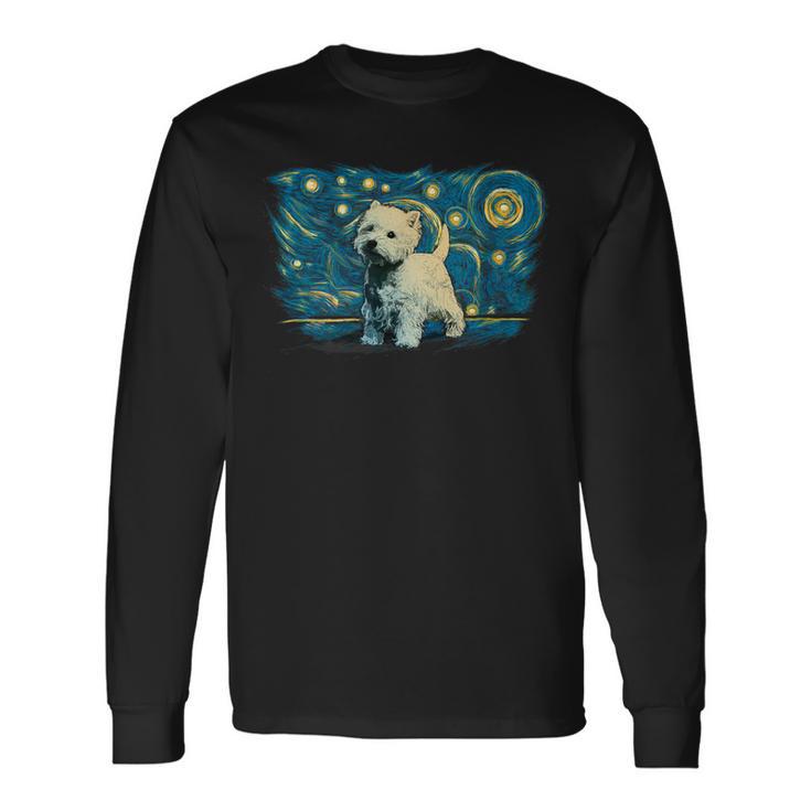 レトロなヴィンテージスタイルのウェスティ。 長袖Tシャツ