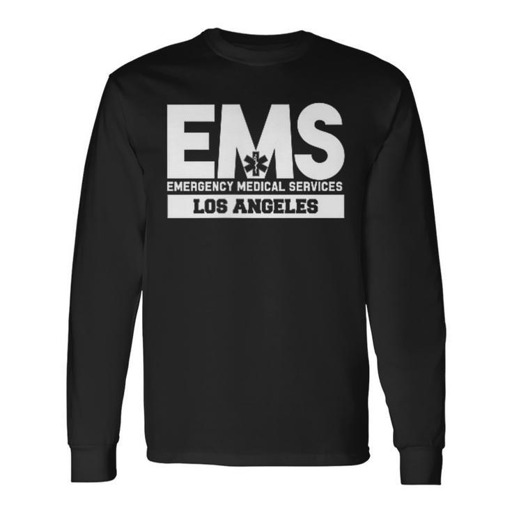 ロサンゼルス カリフォルニア Ems 救急救命士 Emt ユニフォーム 長袖Tシャツ
