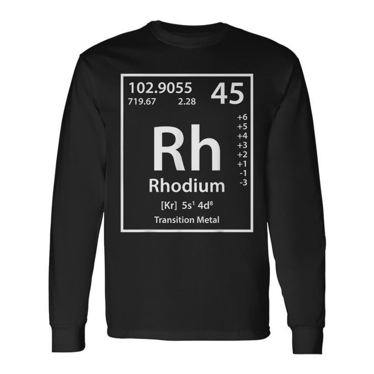 ロジウムエレメントホワイト 長袖Tシャツ