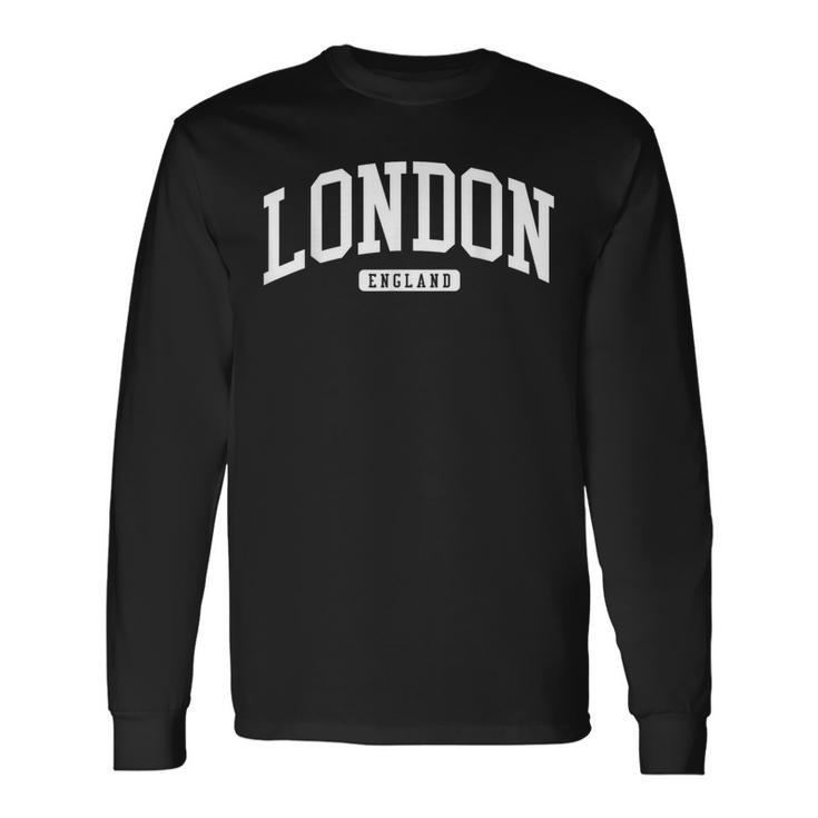 ロンドン イギリス Uk カレッジユニバーシティスタイル 長袖Tシャツ