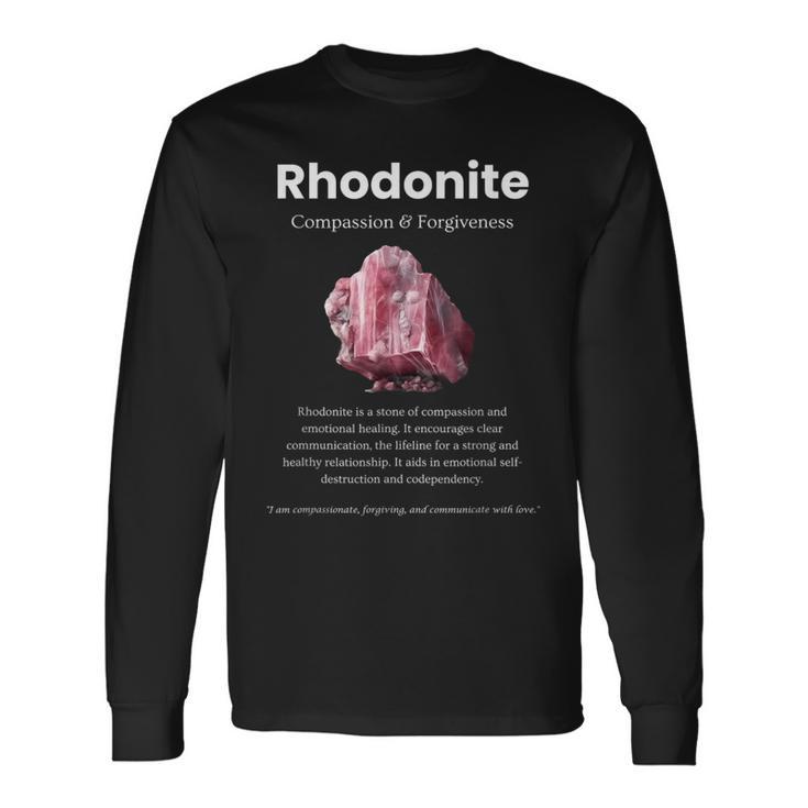 ロードナイト宝石の意味 長袖Tシャツ