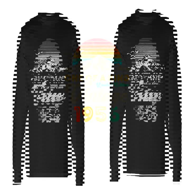 ヴィンテージ 1956 誕生日 70年 マウンテン レトロ 長袖Tシャツ ギフトのアイデア