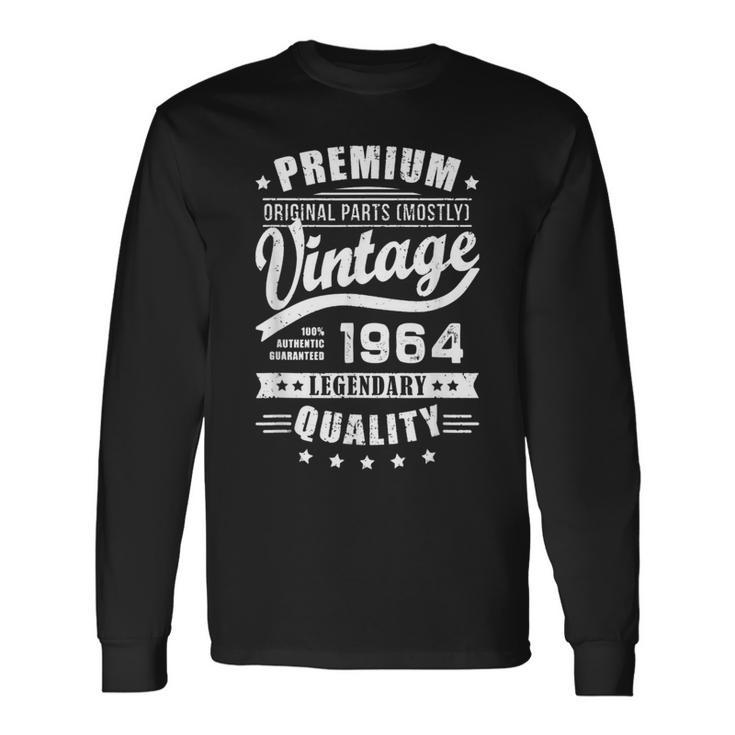 ヴィンテージ 1964 男性用 レトロ 面白い 1964 誕生日 長袖Tシャツ