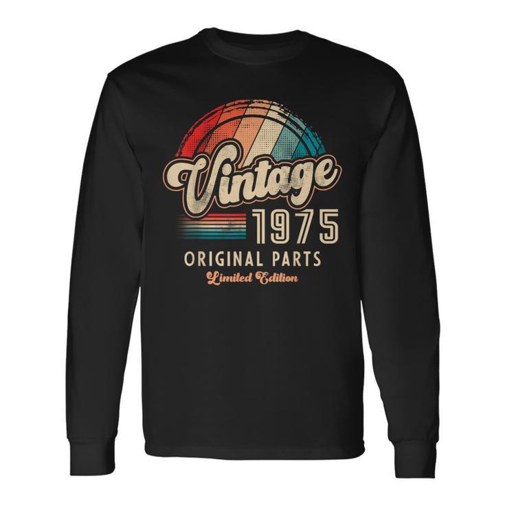 ヴィンテージ 1975 オリジナル・パーツ 限定版 誕生51周年記念 長袖Tシャツ