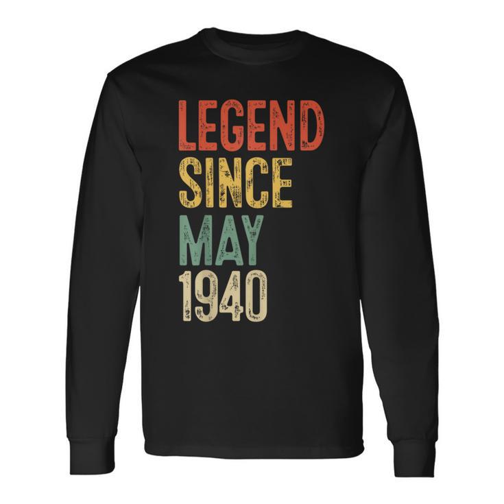 ヴィンテージ 86 誕生日デコレーション メンズ 86歳 1940 86歳の誕生日 長袖Tシャツ