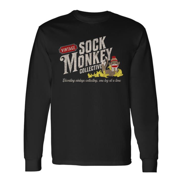 ヴィンテージ ソック モンキー コレクティブ キュート ソック モンキー 長袖Tシャツ