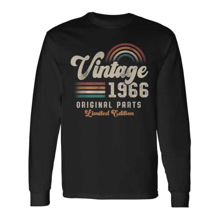 ヴィンテージ1966年、誕生年60年 レトロ 長袖Tシャツ